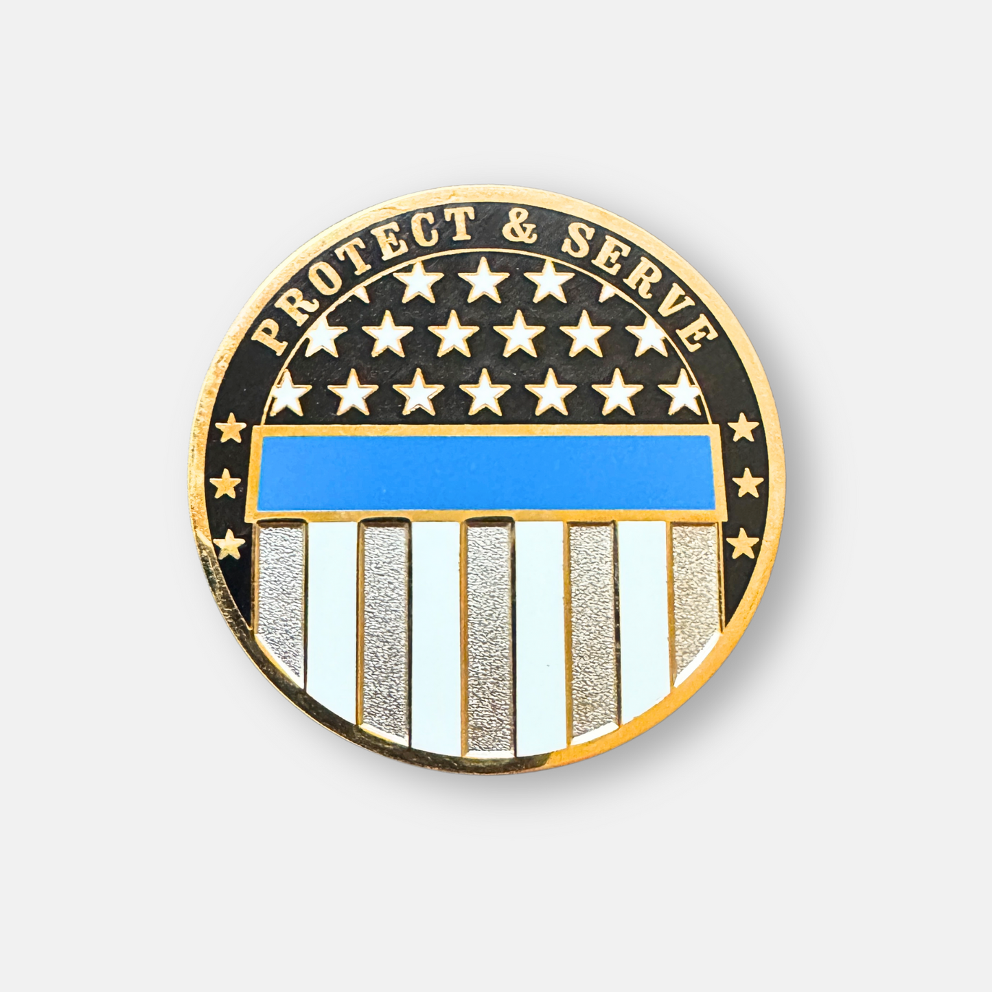Blue Line Coin - Protect and Serve